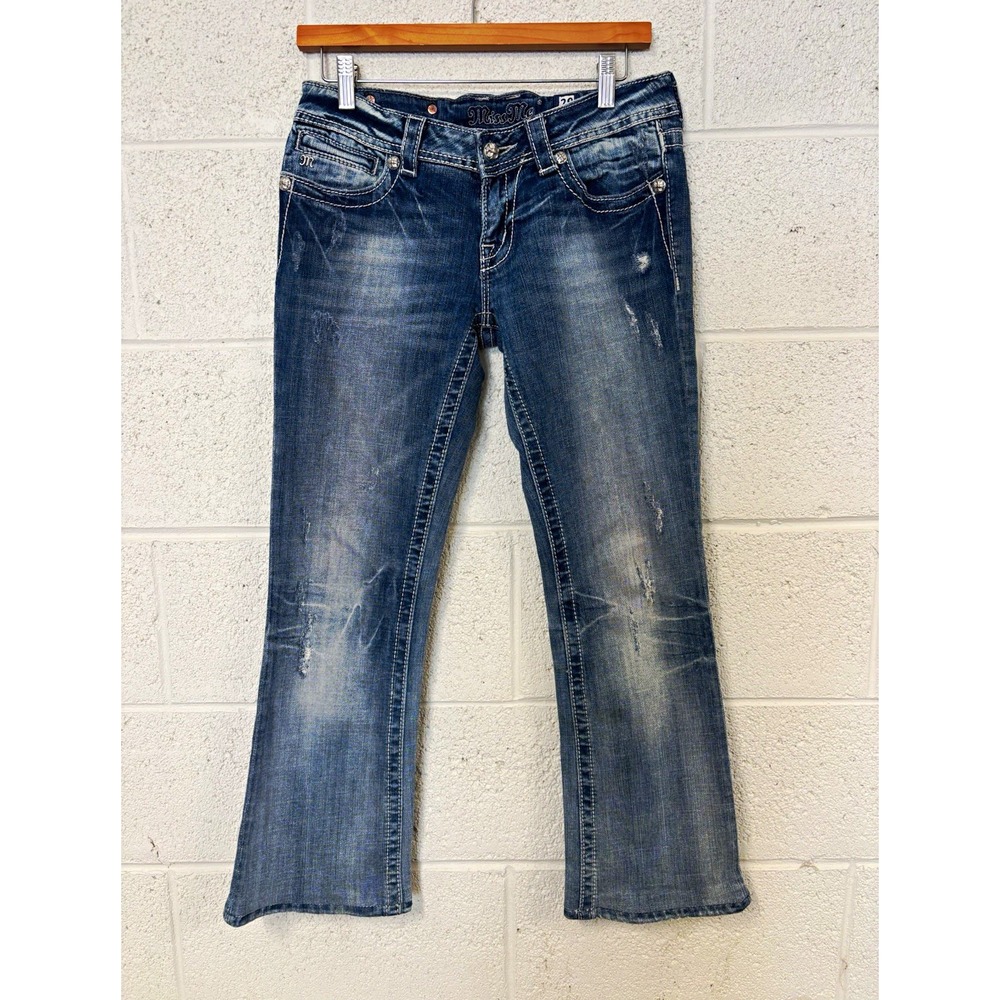 Miss Me Floral Wings Denim Jeans Women's 28 Retail $124